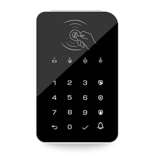 RIVNN Tastaturschloss, kabellos, 433 MHz, Tastaturschloss, 3 Stück, RFID-Karten-Arm oder Deaktivierung, Ev1527 Codierung für Tuya Smart Home