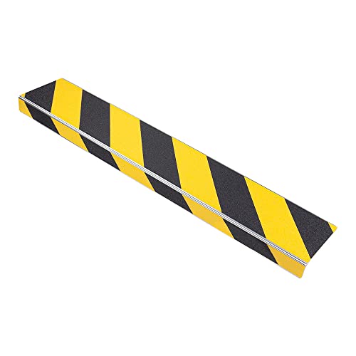 Treppenkantenprofil"Thin Line" 100 mm, Antirutschbeschichtung R13 (10 cm x 100 cm, gelb/schwarz)