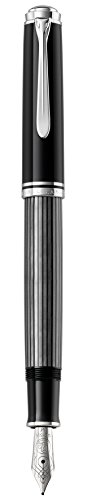 Pelikan Premium M405 Stresemann Füllfederhalter, Spitze B 1,9 x 14,3 x 1,9 cm schwarz/grau