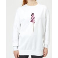 Hyacinth Purple Flower Women's Sweatshirt - White - L - Weiß