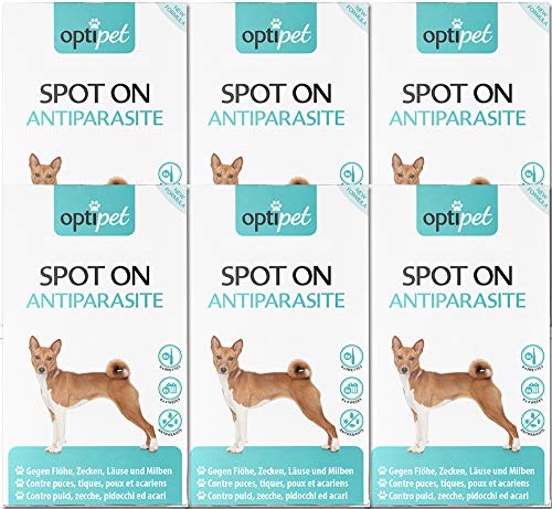 OptiPet 36x1,5ml Pipetten Spot On für Hunde Schutz vor Flöhen Zecken Milben Parasiten