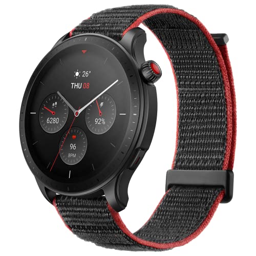 Amazfit GTR 4 Smartwatch mit Telefonieren über Bluetooth und Musikspeicher, 1.43” AMOLED Display, 150 Sportmodi, Alexa, 14 Tage Akkulaufzeit, präzises GPS-Tracking für Herren Damen
