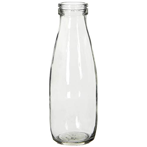 Glasflaschen im Landhausstil als hübsche Blumenvasen - Glasvasen - Dekoflaschen - Fläschchen Vasen - Flaschen Größe 12 x H 21 cm