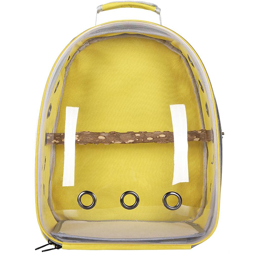 Hahepo Vogel Reisetasche Transparenter Rucksack Atmungsaktive Verstellbarer PapageienhandRucksack für Haustiere Papageien Vogel Reisetasche