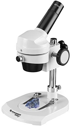 Bresser Junior Mikroskop Auflichtmikroskop mit 20-facher Vergößerung und stabilem Gehäuse aus Metall