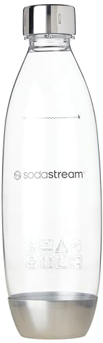 SodaStream 1 l dünne Metall-Kohlensäureflasche, 1 Stück.