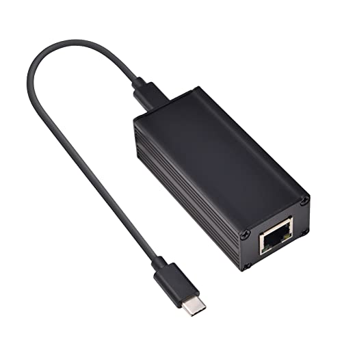 Revotech PoE zu TypeC Adapter Konverter, POE Eingang zu USB C 5V/3A 9V/2.5A adaptiver Ausgang mit Ethernet, IEEE802.3af/at, kabelgebundenes Breitband und PD Charging für Telefon/Tablet/Laptop (PD2CAT)