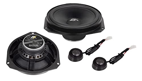 ESX QXF6.2C 16 cm (6") 2-Wege Komponenten Lautsprecher System Kompatibel für FIAT Ducato, Citroen Jumper, Peugeot Boxer, Ford Ka