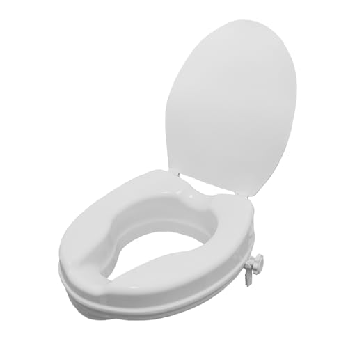 TRUTZHOLM Toilettensitzerhöhung ergonomisch 6 cm Belastbarkeit 180 kg Toilettenaufsatz Sitzerhöhung für WC