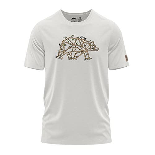 FORSBERG T-Shirt mit Brustlogo Grenson, Farbe:Creme/braun, Größe:3XL