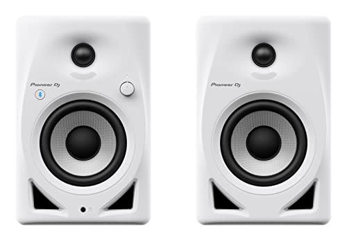 Pioneer DJ DM-40D-BT-W 4 Zoll Desktop-Monitor-System mit Bluetooth® (Weiß)