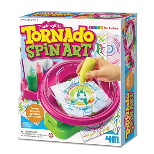 4M 404733 Tornado Spin Arts and Crafts Painting Set, for Kids Ages 4+