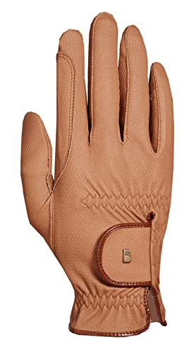Roeckl Roeck Grip Handschuh, Unisex, Reithandschuh, Caramel, Größe 6,5