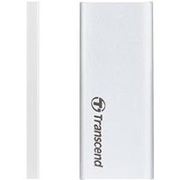 Transcend ESD240C - SSD - 480 GB - extern (tragbar) - M.2 - USB 3.1 Gen 2 (USB-C Steckverbinder) - Silber
