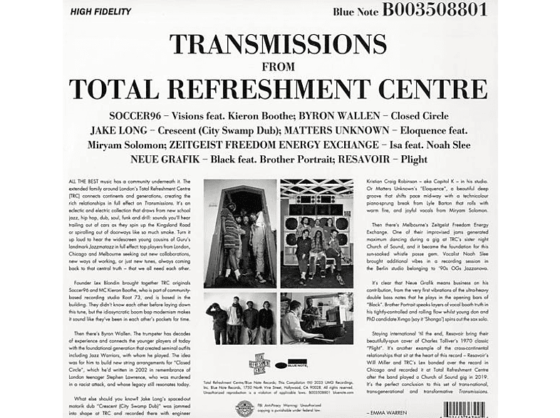 Various - Transmissions From Total Refreshment Centre (Vinyl)