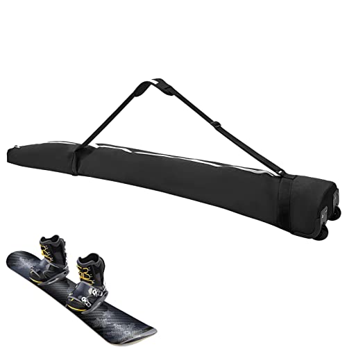 PERTID Ski-Board, Snowboard mit verstellbarer Länge, mit Rädern, Zubehör für den Außenbereich, perfekt für Männer, Frauen, Erwachsene, Kinder, Jungen, Mädchen und Freunde. Cipliko