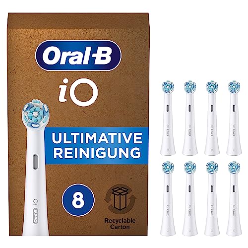 Oral-B iO Ultimative Reinigung Aufsteckbürsten für ein sensationelles Mundgefühl, Briefkastenfähige Verpackung, 4 Stück