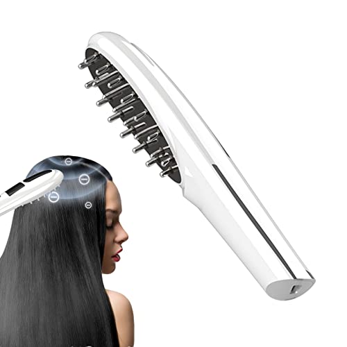 Huaxingda Kopfhaut-Massagekamm, Leichter elektrischer Massagekamm, Haushalts-Bequeme elektrische Massagebürste entlastet Kopfhaut-Druck für Frauen-Männer-gesunde Feiertags-Geschenke