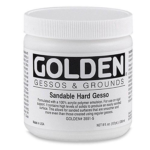 Goldene 0003551-5 8 Unzen - 236 ml - Schleifbar Harte Gesso Jar