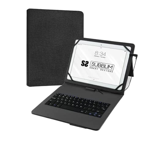 Subblim Hülle mit Tastatur für Tablet, Mehrfarbig, 10,1 Zoll