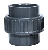 Oase PVC-Kupplung 90 mm x 3" Zubehör für Filterpumpen & Bachlaufpumpen - Grau, 13,5 x 13,5 x 12,5 cm