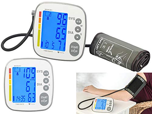 newgen medicals Blutdruckgerät: Medizinisches Oberarm-Blutdruckmessgerät mit LCD & 500 Speicherplätzen (Oberarmblutdruckmessgerät)