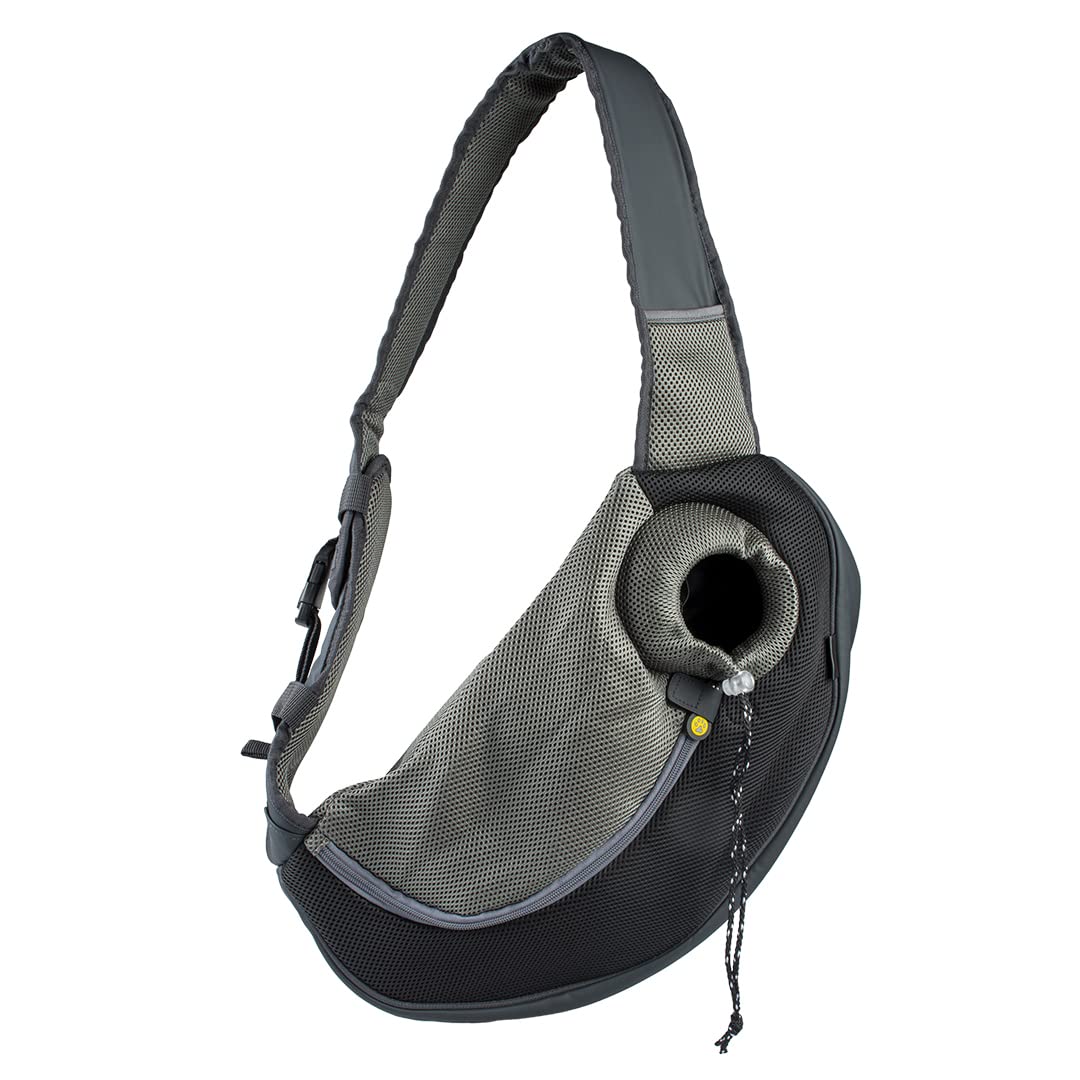 EBI, Sarah Crazy Paws Transporttasche aus Nylon S – 25 x 15,5 x 43 cm, Schwarz, Transport, Schwarz, Hund
