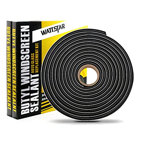 Wattstar schwarzes Butylband, 3/8'' x 15ft Scheinwerferdichtmittel, schwarzes RV Dichtungsband für Auto/RV Scheinwerfer, Rückleuchten, Windschutzscheiben, Fenster und Türen, 2PCS