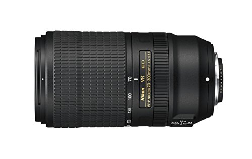 Nikon AF-P 70-300mm f/4.5-5.6E und VR Teleobjektiv für DSLR, schwarz [Nital-Karte: -