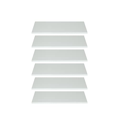trendteam smart living Garderobe Einlegeböden 10er Set Garderobenschrank schmal Ole, 52 x 1,5 x 33 cm in Weiß