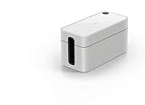 Durable Kabelbox Cavoline Box S (für 3-fach Steckdosenleiste, mit Gummifüßen, 246 x 116 x 128 mm (B x H x T)) hellgrau, 503510