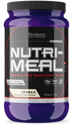 Ultimate Nutrition NUTRI-MEAL, Whey Protein Concentrate With Bcaas, Immune System Support, Source Of Protein And Fiber, Supporting Lean Muscle Mass, Delicious Meal Replacement Shake