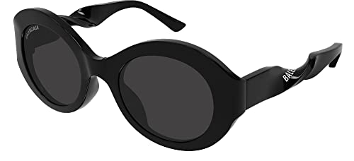 Balenciaga Sonnenbrille BB0208S 001 Sonnenbrille Frau Farbe Schwarz Grau Glasgröße 53 mm
