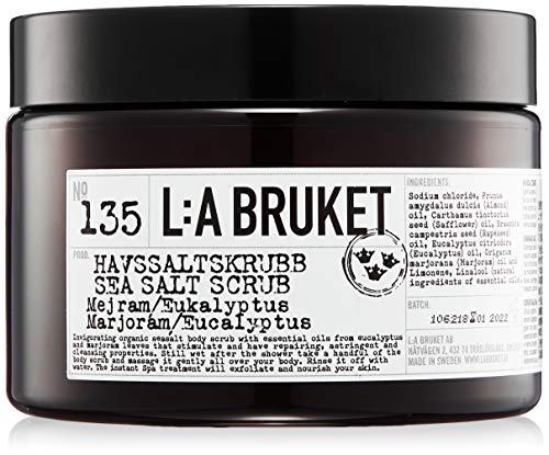 L:a Bruket No.135 Salt Scrub, Marjoram / Eucalyptus, 1er Pack (1 x 350 ml)