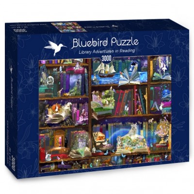 Bluebird Puzzle Library Adventures in Reading 3000 Teile Puzzle Bluebird-Puzzle-70199 2