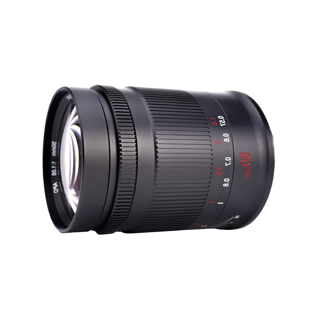 7artisans 50 mm f1.05 große Blende, Vollbild-Objektiv mit manuellem Fokus, kompatibel mit Panasonic/Leica/Sigma L-Mount Serie Kameras