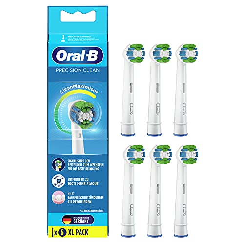 Oral-B Precision Clean Aufsteckbürsten mit CleanMaximiser-Borsten in briefkastenfähiger Verpackung, 12 Stück