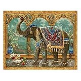 MAIYOUWENG Wooden Adult Jigsaw 1000 Stück Heiliger Elefant Indien Bild Sehr Anspruchsvolle Erwachsene Und Teenager Casual Puzzle, Hohe Qualität Large Size Puzzle