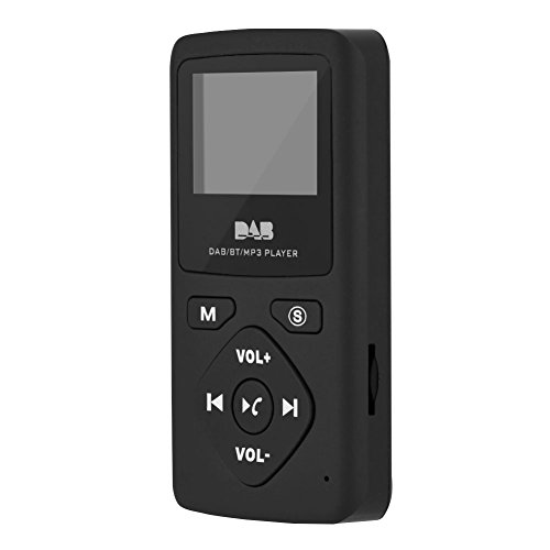Tragbarer digitaler DAB/DAB + Pocket-Radioempfänger, LCD-Display Bluetooth-MP3-Player mit Kopfhörerunterstützung FM-Radiofunktion für Gehen, Reiten, Laufen, Fitness und andere Gelegenheiten