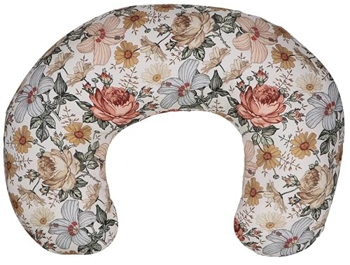 MamaLoes Stillkissen, Design: Vintage-Blumen, 100% Baumwolle, 50 x 56 cm, ML020312
