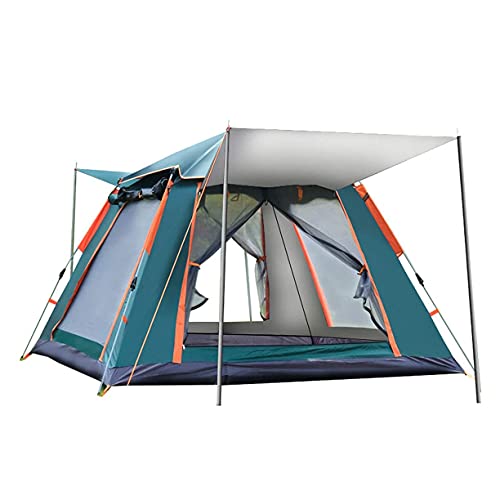 Kuppel-Campingzelt für 3–5 Personen, 4-Jahreszeiten-Doppelschichten, wasserdicht, UV-beständig, Winddicht, Familien-Campingzelt im Freien