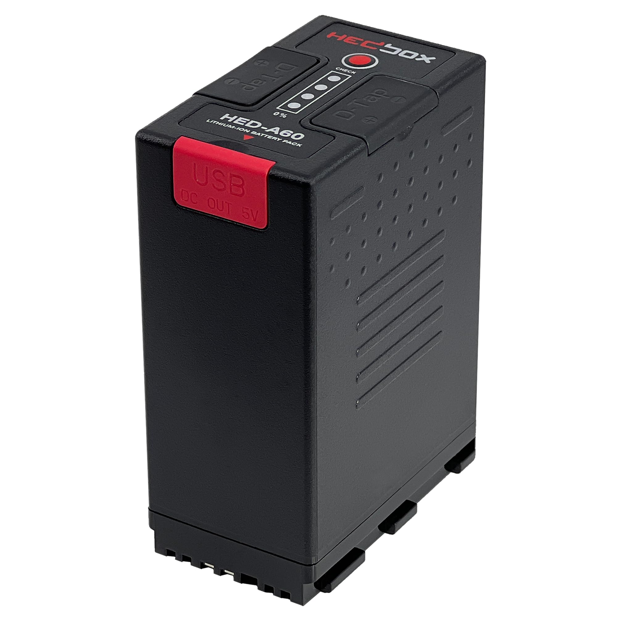 HEDBOX HED-A60 - Li-Ionen Akku (95 Wh / 6700 mAh) 2X D-Tap & USB Ausgang, kompatibel mit Canon BP-A60