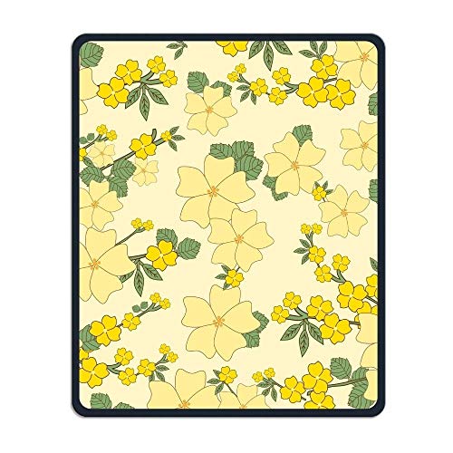 Präzise Nähte und dauerhaften Blumen Gelb, Individuell zugeschnittene Mousepad Anti - Rutsch - Spiel von Männern und Frauen im Büro - Mousepad