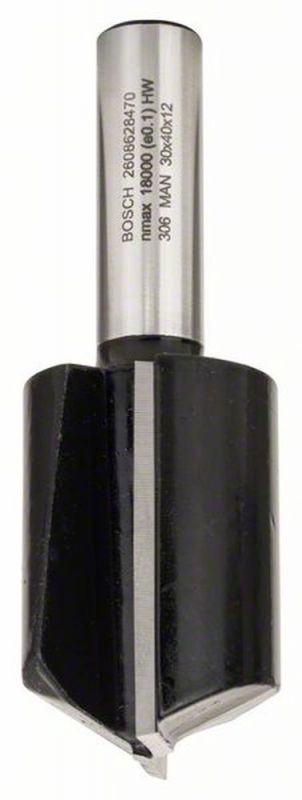 Bosch Nutfräser Standard for Wood, 12 mm, D1 30 mm, L 40 mm, G 81 mm 2608628470