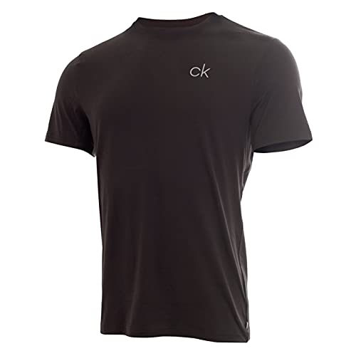 Calvin Klein Herren Newport Tee Golf-T-Shirt, schwarz, Groß