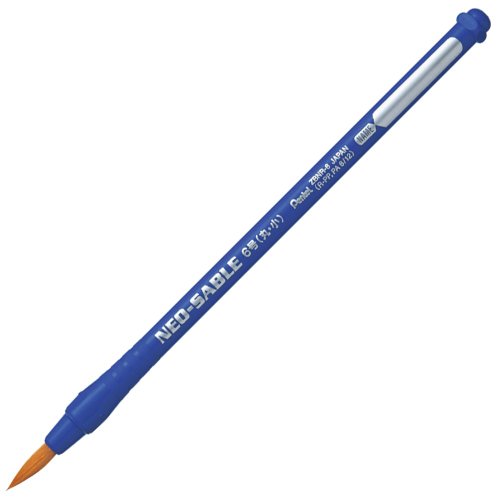 Pentel ZBNR-6 Borstenpinsel mit verrottungssicherem Griff, 10 Stück