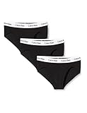 Calvin Klein herren 3P hip brief underpants, 001 Nero - Black, L