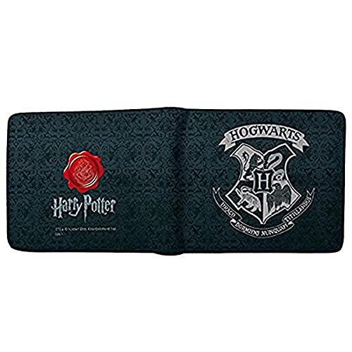 Harry Potter Portemonnaie mit Hogwarts-Wappen, abybag179 Schwarz