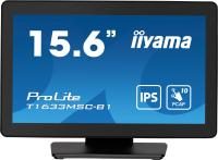 iiyama Prolite T1633MSC-B1 39,5cm 15,6" IPS LED-Monitor Full-HD 10 Punkt Multitouch kapazitiv HDMI DisplayPort USB2.0 IP54 schwarz