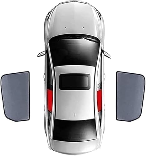 Auto Seitenscheibe Sonnenschutz für Toyota RAV4 2007, Autofenster Seitenfenster PrivatsphäRe Schutz Sonnenblende, Auto Zubehör,B/2pcs Rear Side Windows